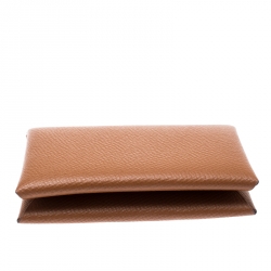 Pre Owned Hermes Brown Epsom Leather Change Purse