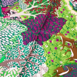 Hermes Multicolor Dans Un Jardin Anglais Printed Silk Square Scarf