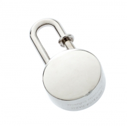 Pre Owned Hermes Palladium Plated Lotus Cadena Lock Charm