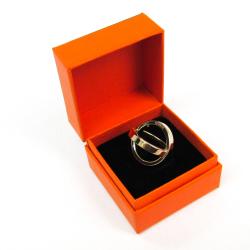 Pre Owned Hermes Bijouterie Fantaisie Gold Plated Cosmos Scarf Ring
