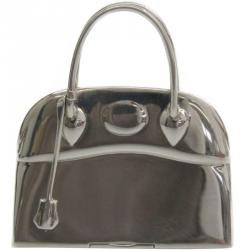 Pre Owned Hermes Bolide Sterling Silver Silver Pill Case