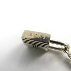 Pre Owned Hermes Cadenas Kelly Lock Sterling Silver Pendant Necklace