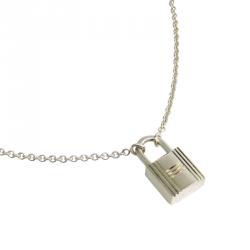 silver lock pendant