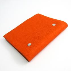 Hermes Orange Taurillon Clemence Leather Mini Ulysse Notebook Cover