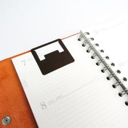 Hermes Orange Taurillon Clemence Leather Mini Ulysse Notebook Cover