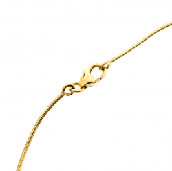 Pre Owned Hermes Pop H Coral Pink Lacquer Gold Plated Pendant Necklace