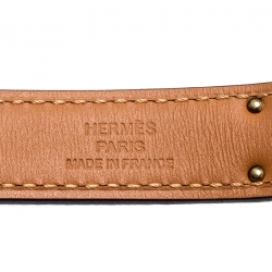 Pre Owned Hermes Red Epsom Leather Kelly Belt 