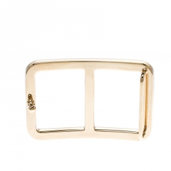 Pre Owned Hermes Domino Gold Tone Peg Belt Buckle