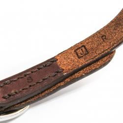 Pre Owned Hermes Hapi II Black Barenia Leather Palladium Bracelet