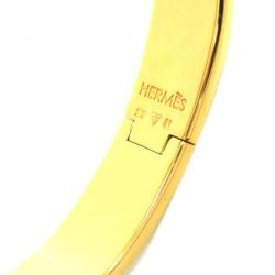 مملوكة مسبقًا Hermes Clic H Black Enameled Bracelet