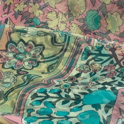 Pre Owned Hermes Multicolor Tapis Persans Silk Scarf 