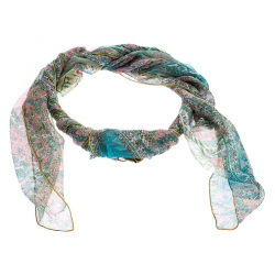 Pre Owned Hermes Multicolor Tapis Persans Silk Scarf 