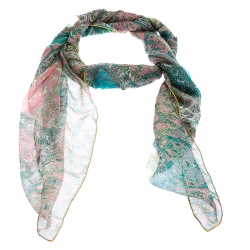 Pre Owned Hermes Multicolor Tapis Persans Silk Scarf 