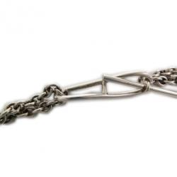 مملوكة مسبقًا Hermes Long Chaîne d'Ancre Silver Necklace