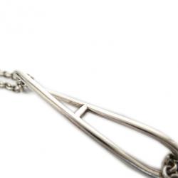 مملوكة مسبقًا Hermes Long Chaîne d'Ancre Silver Necklace
