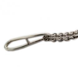 مملوكة مسبقًا Hermes Long Chaîne d'Ancre Silver Necklace