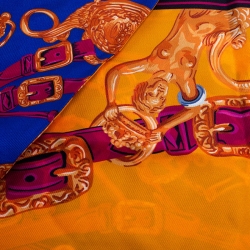 Pre Owned Hermès Bicolor Brides De Gala Silk Maxi Twilly Scarf