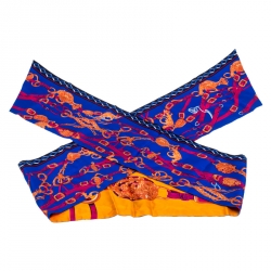 Pre Owned Hermès Bicolor Brides De Gala Silk Maxi Twilly Scarf