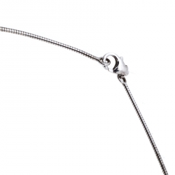 Pre Owned  Hermes Pop H Red Lacquer Palladium Plated Pendant