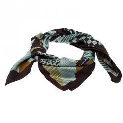 Pre Owned Hermes Multicolor Silk Promenade au Faubourg Scarf