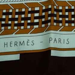Pre Owned Hermes Multicolor Silk Promenade au Faubourg Scarf