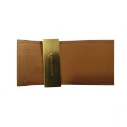 Pre Owned Hermès Collier de Chien Calfskin Green Leather Gold Plated Bracelet