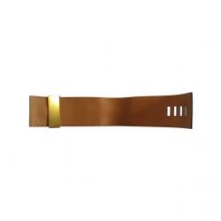 Pre Owned Hermès Collier de Chien Calfskin Green Leather Gold Plated Bracelet
