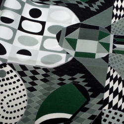 Pre Owned Hermes Green Les Ailes de la Soie Printed Silk Twill Square Scarf