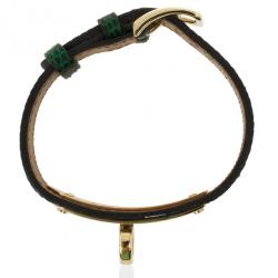 Pre Owned Hermes Kelly Green Lizard Bracelet