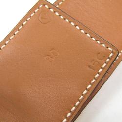 Pre Owned Hermes Brown Leather Collier de Chien Medor Belt 80