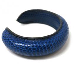 Pre Owned Hermes Lizard Blue Bangle 