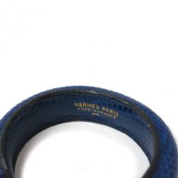 Pre Owned Hermes Lizard Blue Bangle 