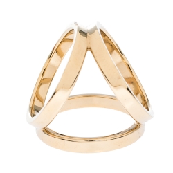 Pre Owned Hermes Trio Permabrass Scarf Ring