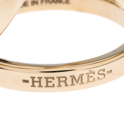 Pre Owned Hermes Trio Permabrass Scarf Ring