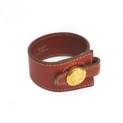 مملوكة مسبقًا Hermès Brown Veau Leather Bracelet