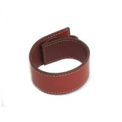 مملوكة مسبقًا Hermès Brown Veau Leather Bracelet