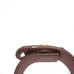 مملوكة مسبقًا Hermès Brown Veau Leather Bracelet