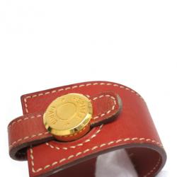 مملوكة مسبقًا Hermès Brown Veau Leather Bracelet