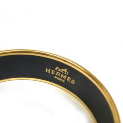 مملوكة مسبقًا Hermes Cloisonné Metal Blue Bangle
