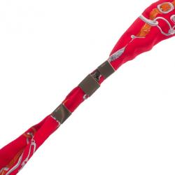 Pre Owned Hermes Bolduc Medor Red Brides de Gala Twilly Bracelet/Necklace