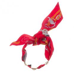 Pre Owned Hermes Bolduc Medor Red Brides de Gala Twilly Bracelet/Necklace