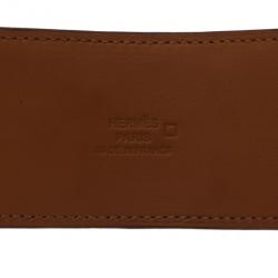 Pre Owned Hermes Collier de Chien Brown Alligator Cuff Bracelet L