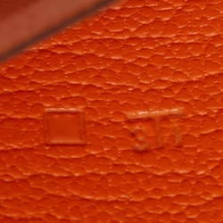 Pre Owned Hermès Orange Chevre Mysore Leather Vision GM Agenda Cover