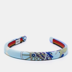 Hermes Blue Voitures Exquises Elsa Headband