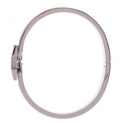 مملوكة مسبقًا Hermes Clic Clac H Orange Enamel Palladium Plated Bracelet PM