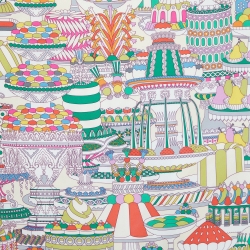 Hermes Cream La Patisserie Francaise Silk Scarf