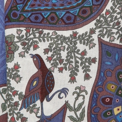 Pre Owned Hermes Multicolor Silk and Cashmere L'Arbre de Vie Scarf