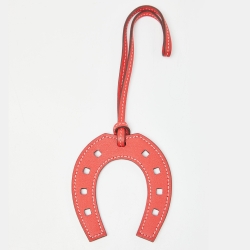 مملوكة مسبقًا Hermes Brique Swift Leather Paddock Fer a Cheval Bag Charm
