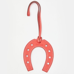 مملوكة مسبقًا Hermes Brique Swift Leather Paddock Fer a Cheval Bag Charm