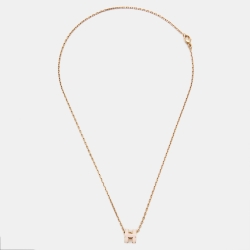 مملوكة مسبقًا Hermes Pop H Enamel Gold Plated Necklace
